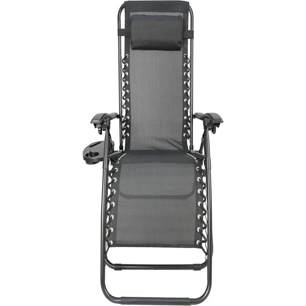 Habitat et Jardin Fauteuil de jardin relax zéro gravité  Sintra  - Noir