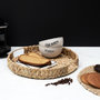 Voir la diapositive 3 : Paris Prix Plateau Déco en Bois  Tressage  40cm Naturel