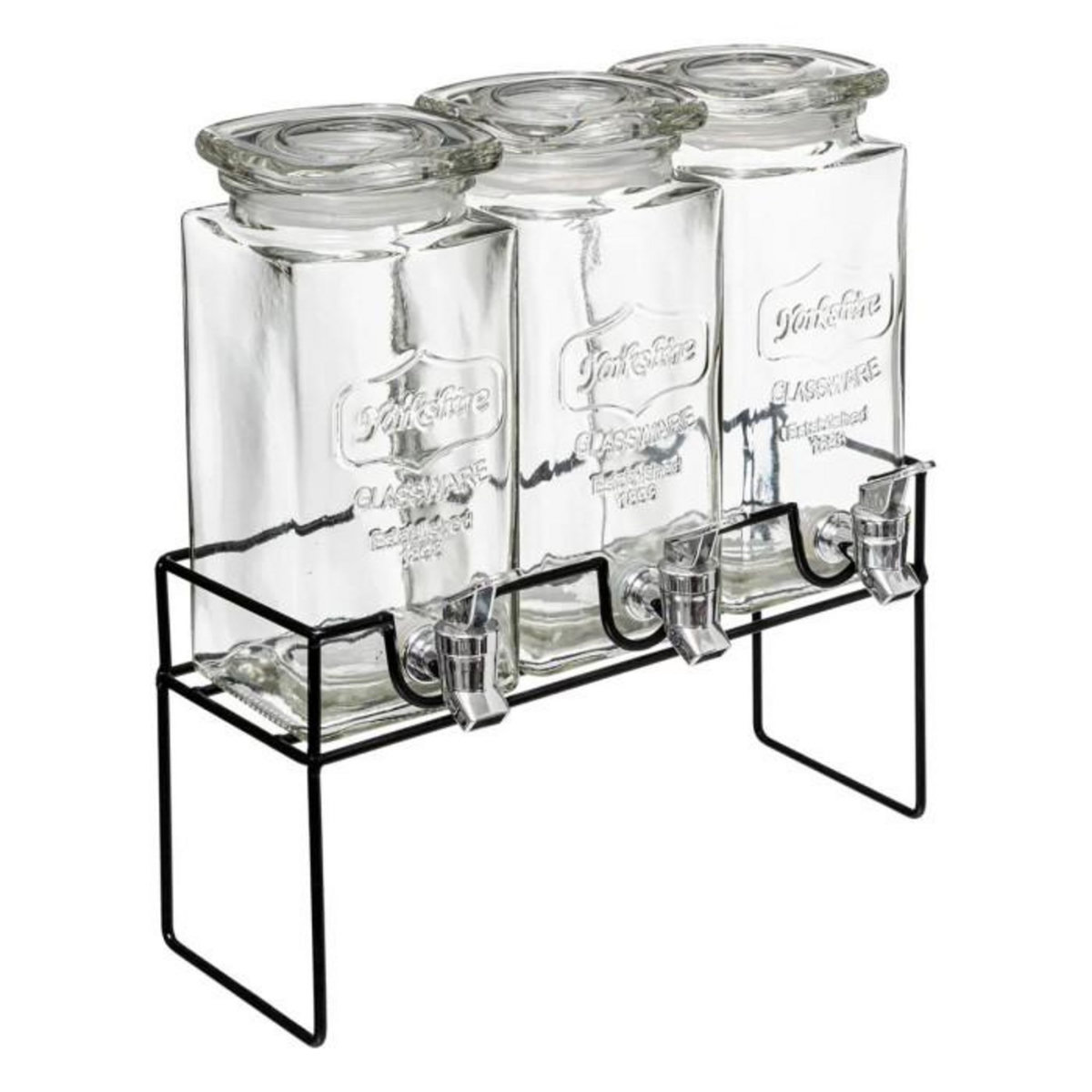 SECRET DE GOURMET Distributeur de Boisson  Modern Wood  4,5L Transparent