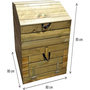 Voir la diapositive 3 : Habitat et Jardin Composteur en bois 500L  Douglas  80 x 80 x 85 cm