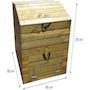 Voir la diapositive 3 : Habitat et Jardin Composteur en bois 500L  Douglas  80 x 80 x 85 cm