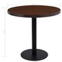 Voir la diapositive 5 : VIDAXL Table de bistro Marron fonce 80 cm MDF