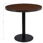 Voir la diapositive 5 : VIDAXL Table de bistro Marron fonce 80 cm MDF