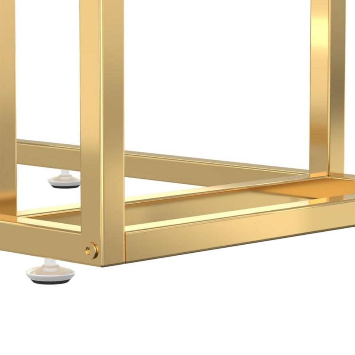 VIDAXL Table d appoint ordinateur Marbre noir 50x35x65 cm Verre trempé