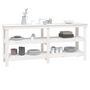 Voir la diapositive 4 : VIDAXL Banc de travail Blanc 181x50x80 cm Bois de pin massif