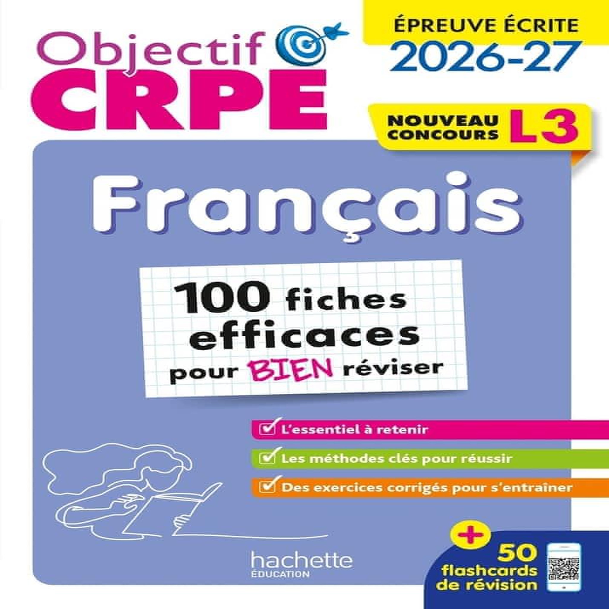 FRANCAIS, EPREUVE ECRITE. 100 FICHES EFFICACES POUR BIEN REVISER, EDITION 2026-2027, Hennion-Brung Elise