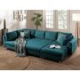 Voir la diapositive 3 : LISA DESIGN Rune - canapé panoramique avec pouf d'appoint - 7 places - style scandinave - gauche