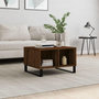 Voir la diapositive 1 : VIDAXL Table basse Chene marron 60x50x36,5 cm Bois d'ingenierie