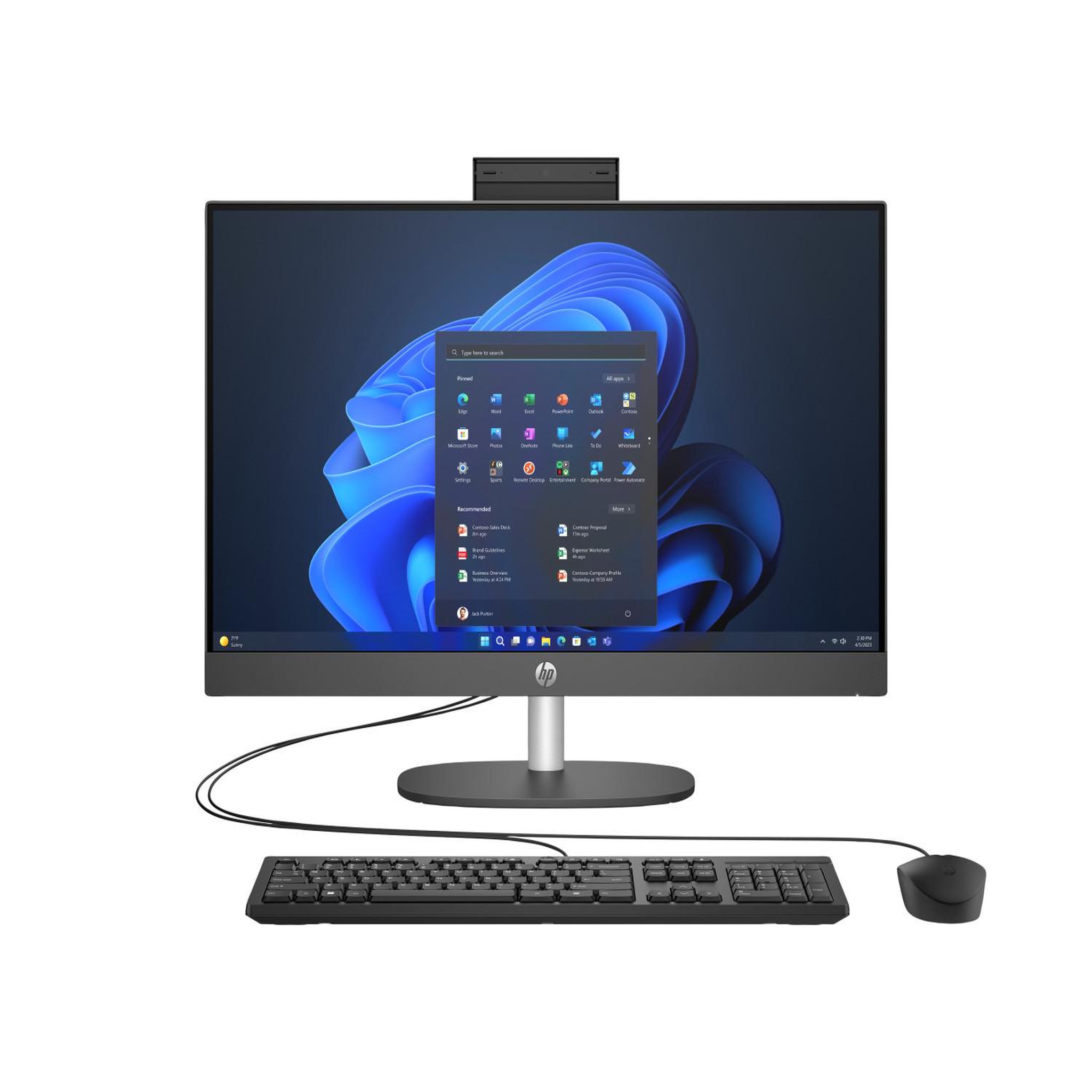 Voir la diapositive 2 : HP Ordinateur de bureau hp proone 240 g10 intel® core™ i5 i5-1334u 60,5 cm (23,8 ) 1920 x 1080 pixels 8 go de mémoire vive ddr4-sdram 512 go ssd windows 11 famille wi-fi 6 (802.11ax)