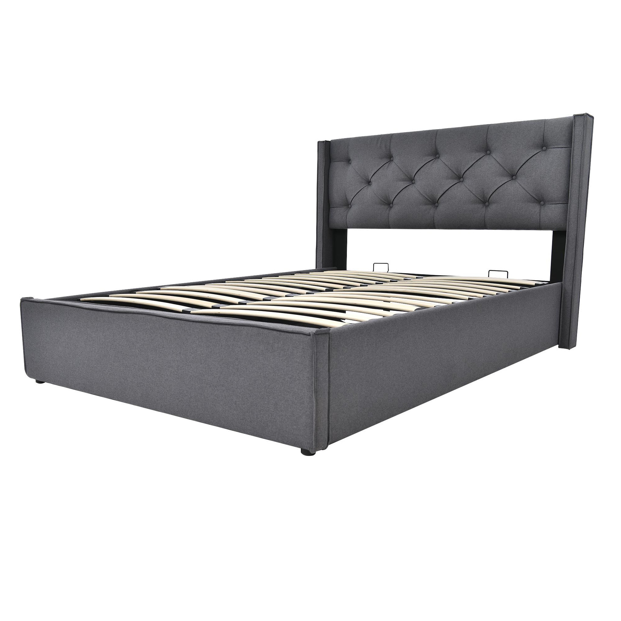 Voir la diapositive 6 : MERAX Lit coffre avec sommier