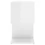VIDAXL Table de chevet Blanc brillant 50x30x51,5 cm Agglomere