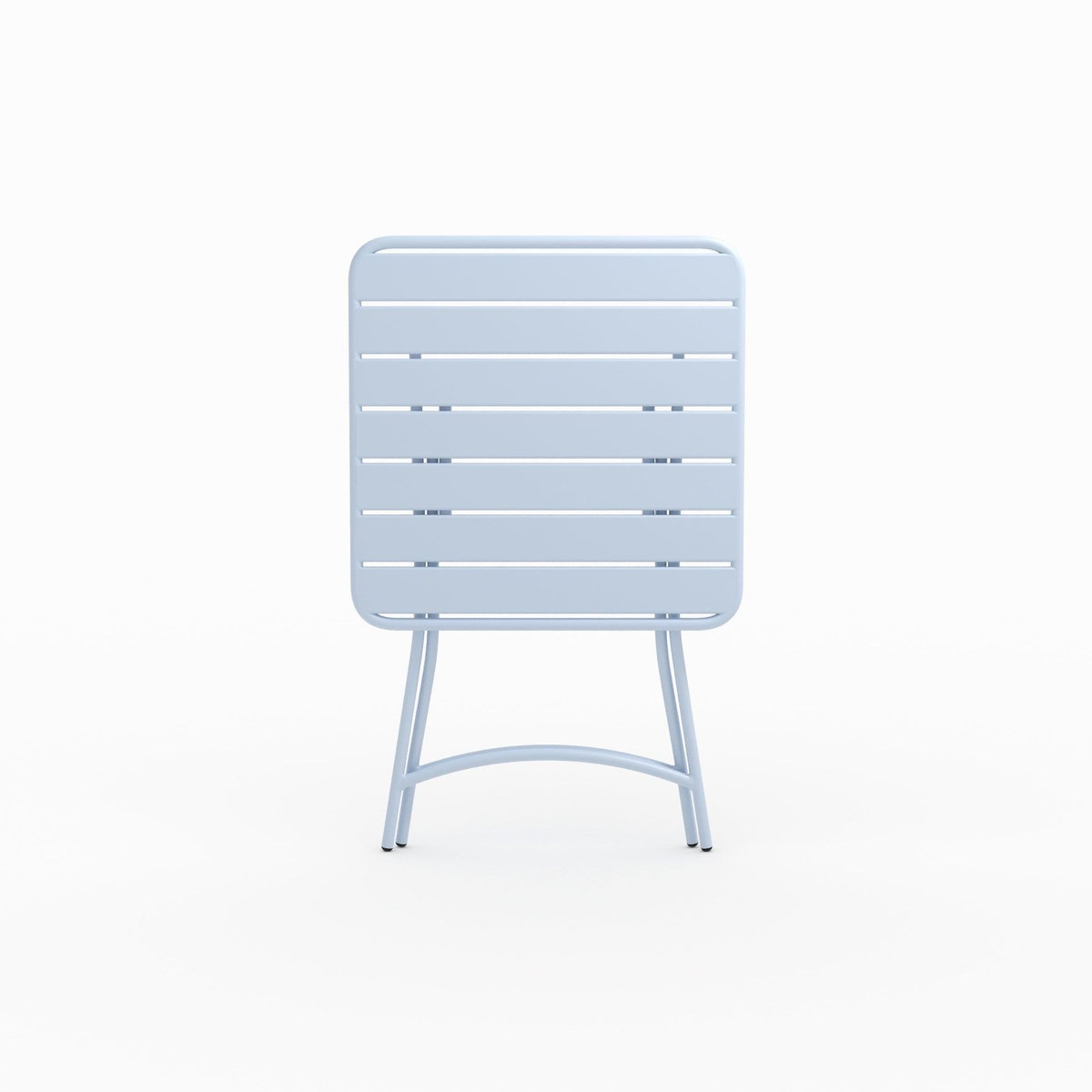 Rendez vous déco Table de jardin pliante en metal bleu pastel 2 personnes-Yumi