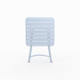 Voir la diapositive 6 : Rendez vous déco Table de jardin pliante en metal bleu pastel 2 personnes-Yumi