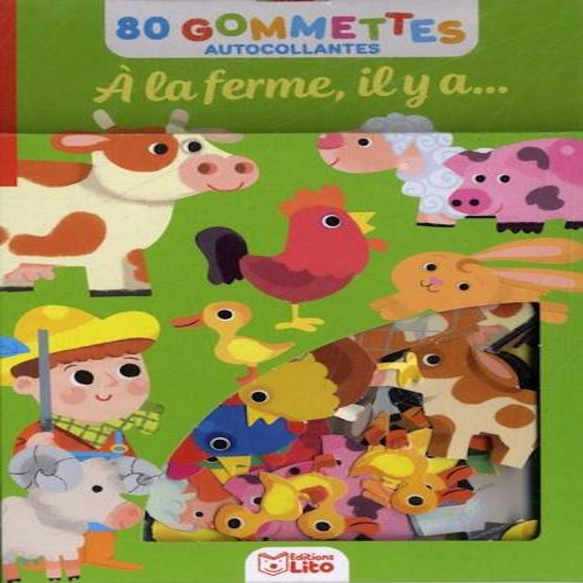 A LA FERME, IL Y A... 80 GOMMETTES AUTOCOLLANTES, Nocentini Chiara