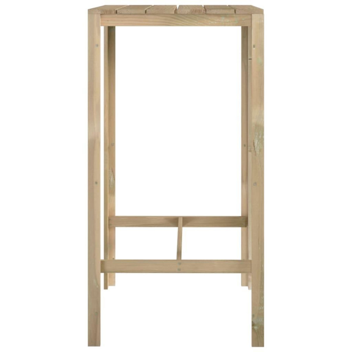 VIDAXL Table de bar 60x60x110 cm Bois de pin impregne