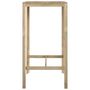Voir la diapositive 4 : VIDAXL Table de bar 60x60x110 cm Bois de pin impregne