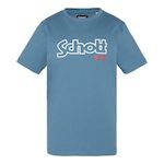 Schott T Shirt  Garçon Schott VINTAGE. Coloris disponibles : Bleu
