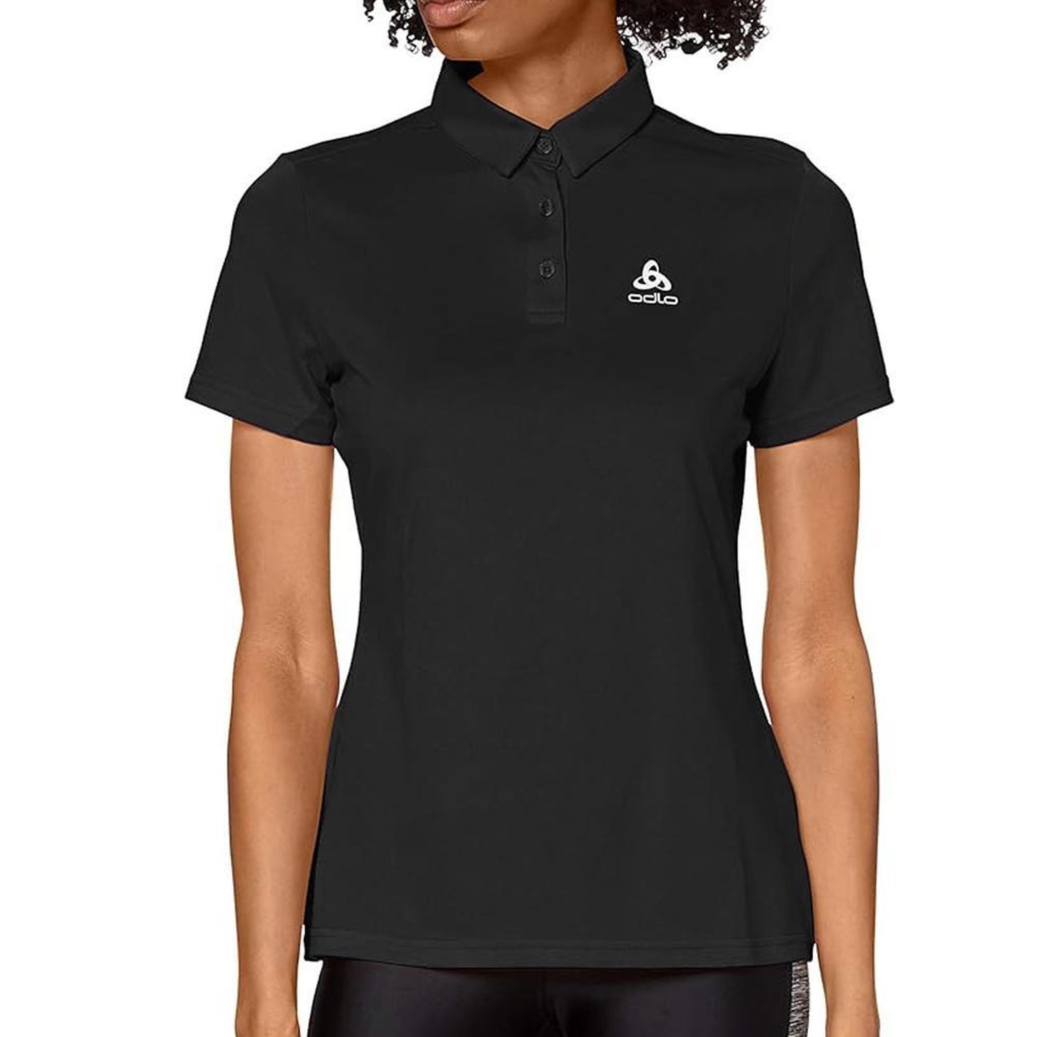 ODLO Polo Noir Femme Odlo Tina. Coloris disponibles : Noir