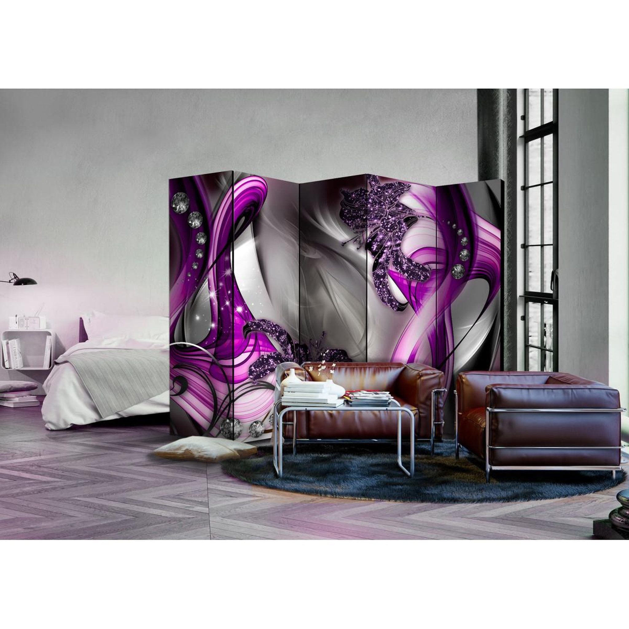 Voir la diapositive 2 : Paris Prix Paravent 5 volets  sounds of senses  172x225cm