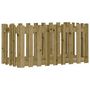 Voir la diapositive 2 : VIDAXL Lit sureleve de jardin design de cloture bois de pin impregne