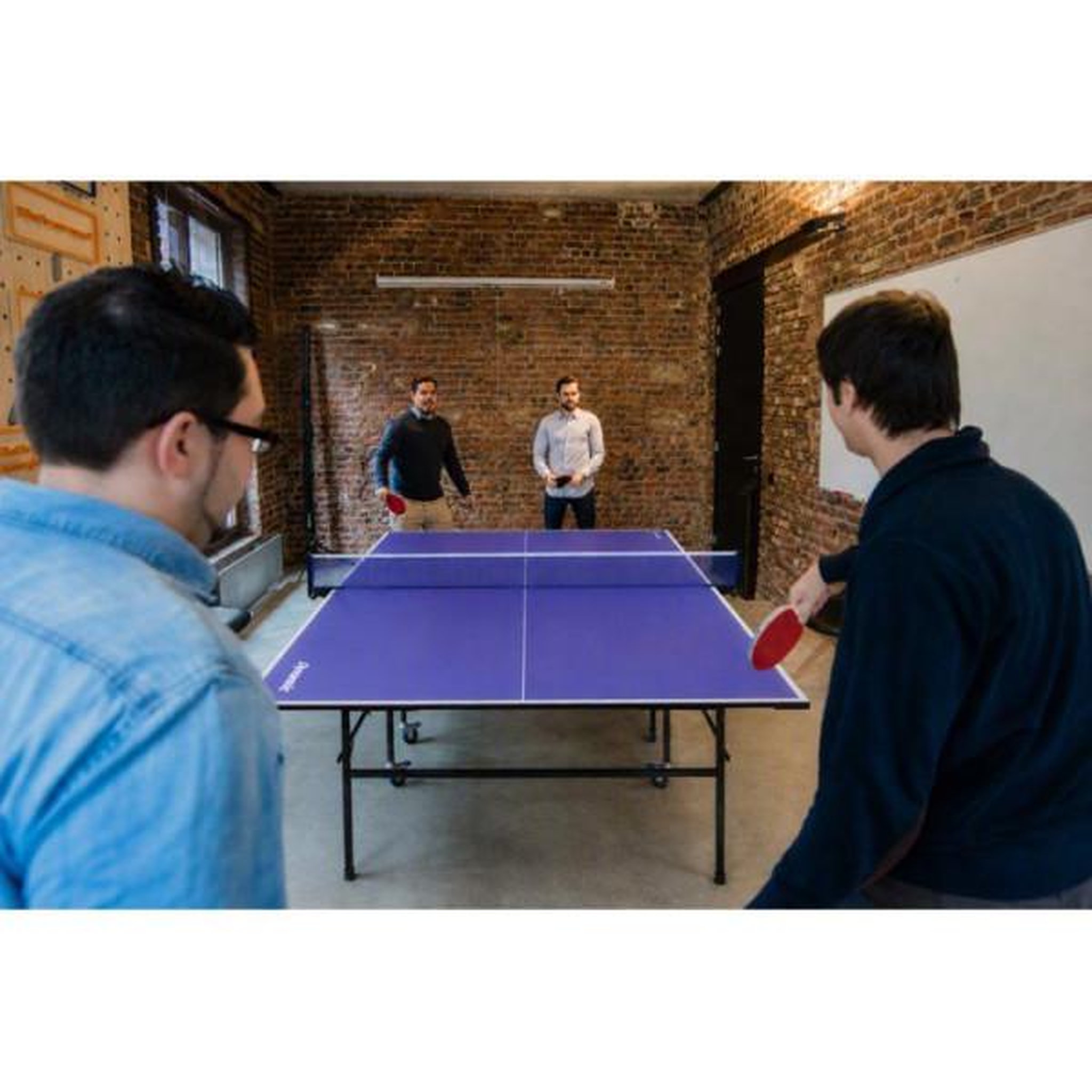 Voir la diapositive 2 : MARKET24 Table de tennis de table - intérieure - dynamic - 15 mm - pliable - pieds réglables - 274 x 152,5 x 76 cm