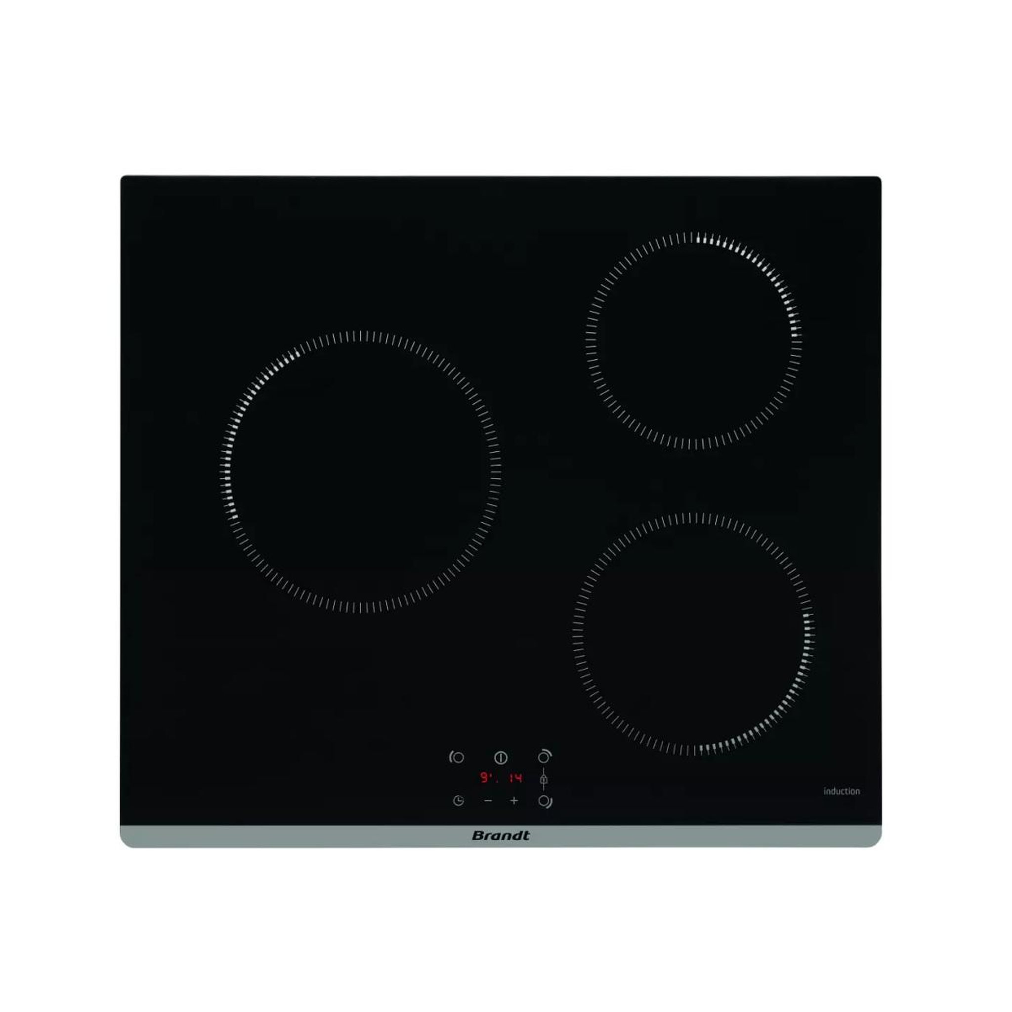 BRANDT Table de cuisson victrocéramique 60cm 4 feux 5900w noir - BPI5361B