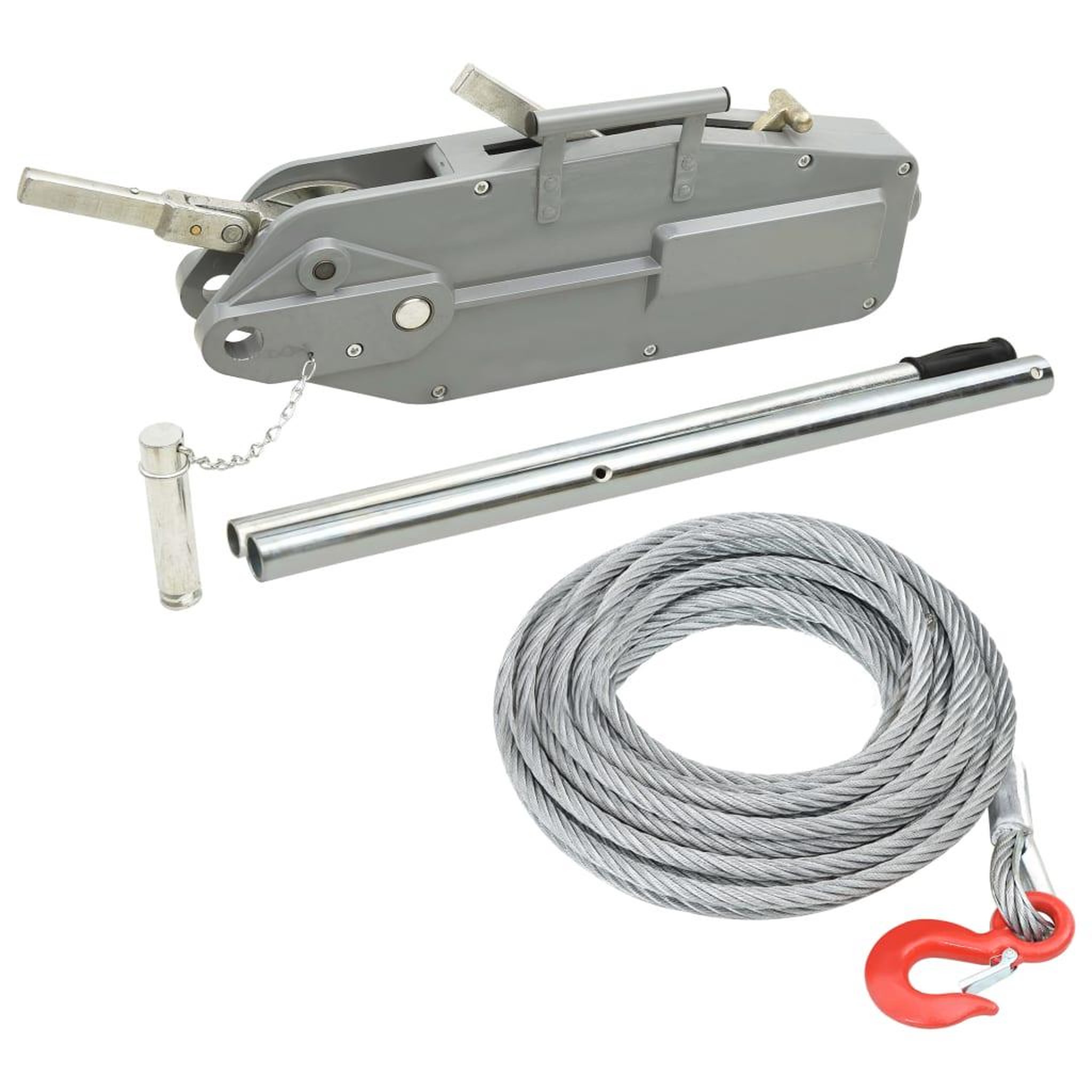 Voir la diapositive 2 : VIDAXL Treuil de levage a cable 3200 kg