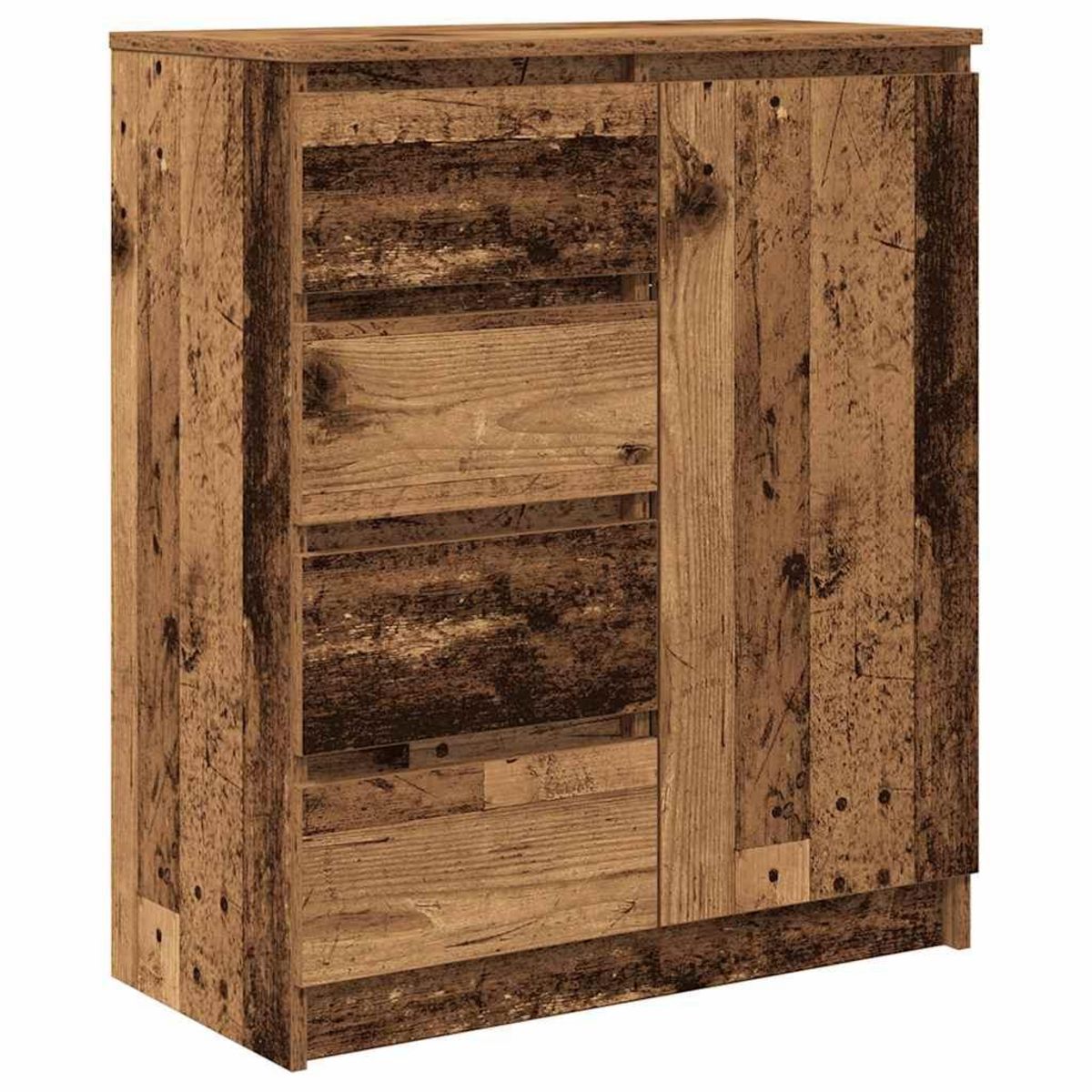 VIDAXL Buffet avec tiroirs vieux bois 71x35x84 cm bois d'ingenierie