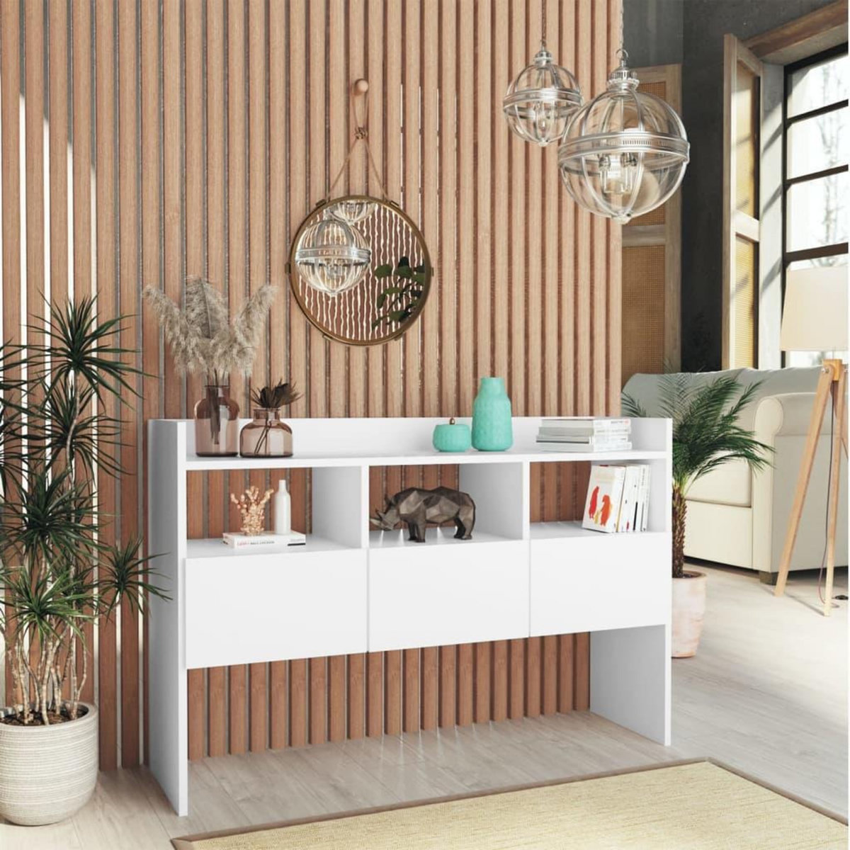 VIDAXL Buffet Blanc 105x30x70 cm Bois d'ingenierie