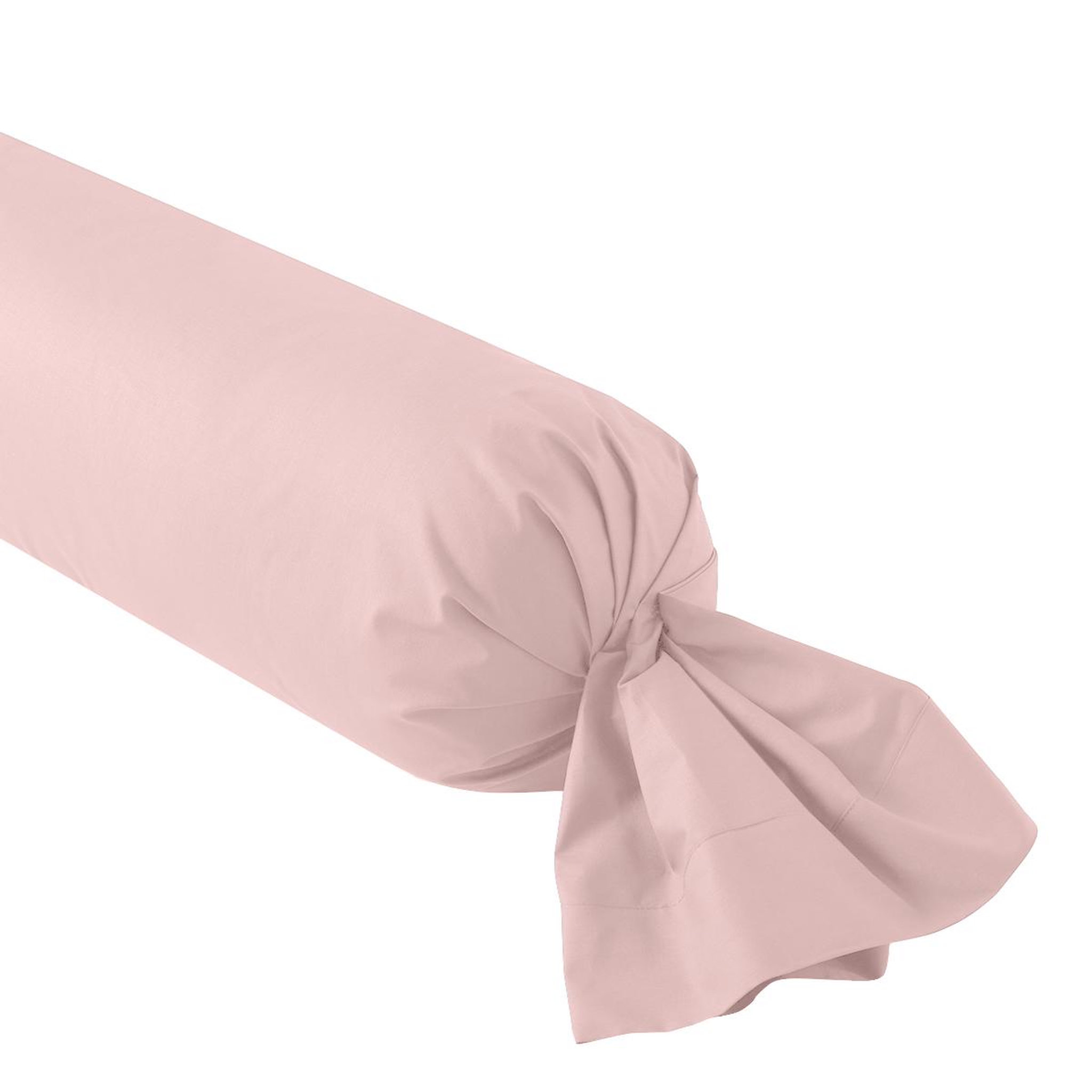 DODO Taie de traversin studio coton poudre. Coloris disponibles : Rose