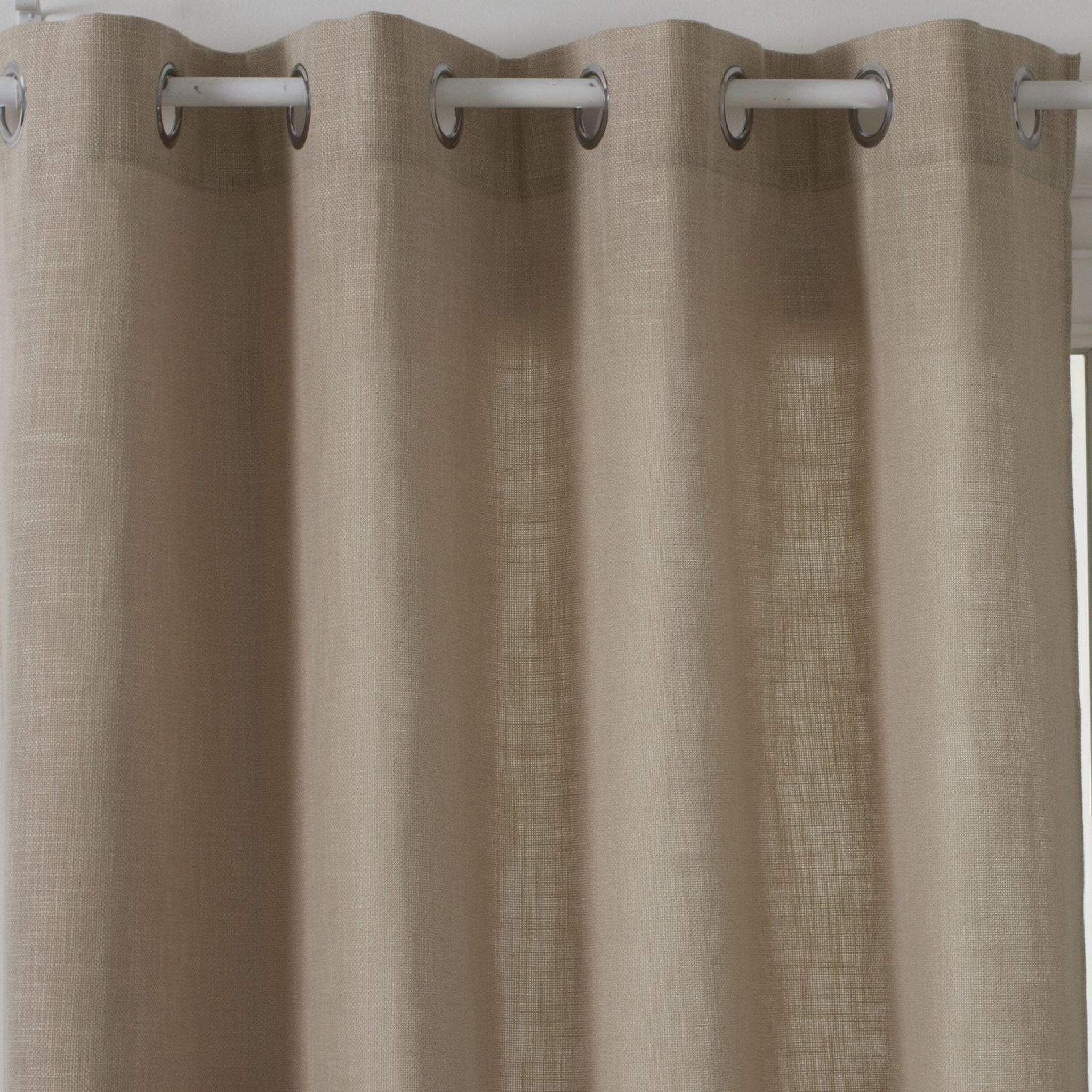 ATMOSPHERA Rideau clem - 140 x 260 cm - couleur lin