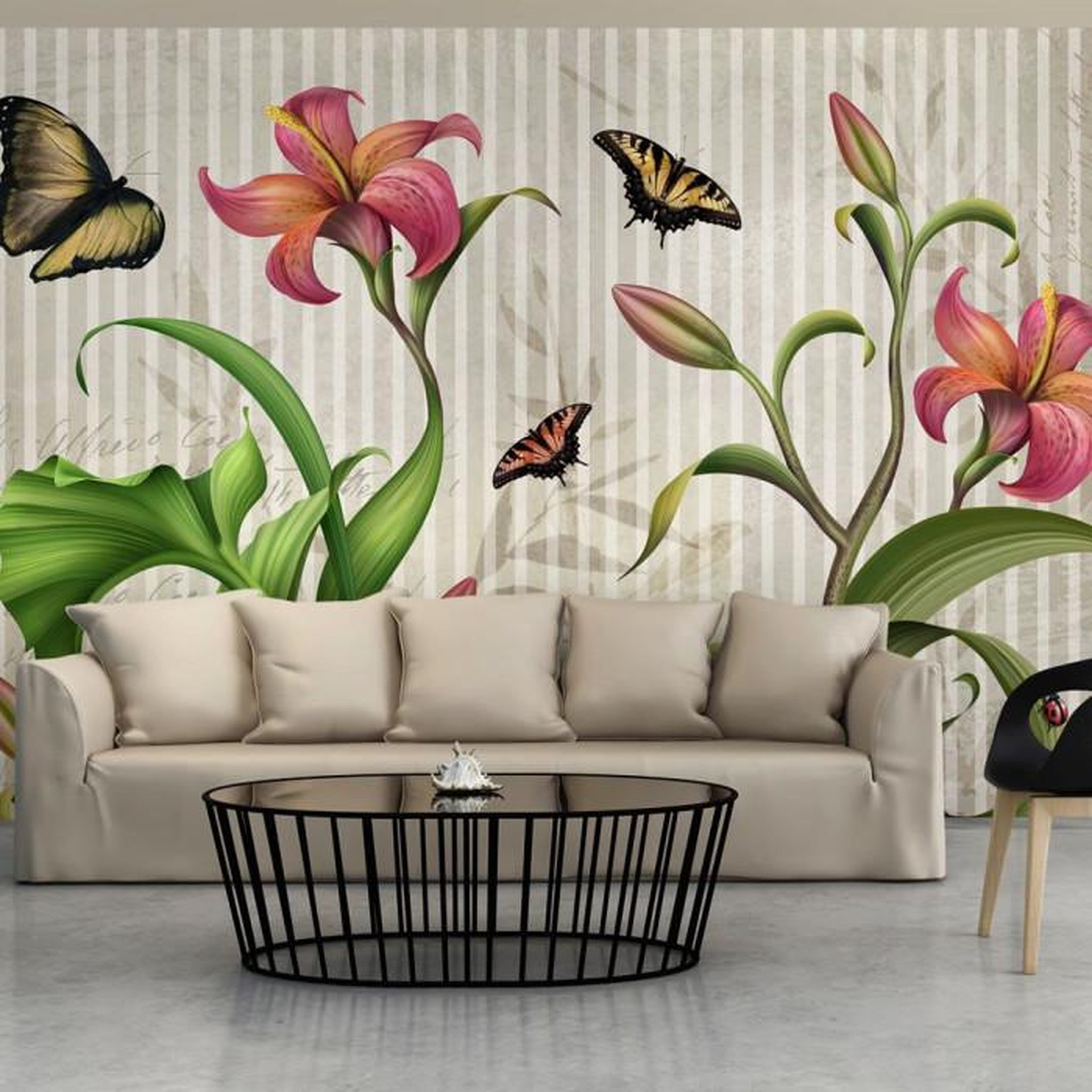 Paris Prix Papier Peint  Vintage Meadow. Coloris disponibles : Multicolore