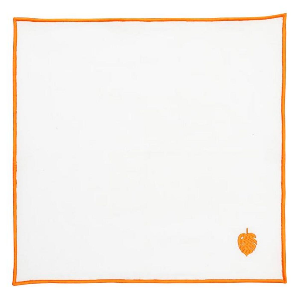 ATMOSPHERA Lot de 4 Serviettes de Table  Yucatan  40x40cm Blanc