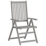 Voir la diapositive 3 : VIDAXL Chaises inclinables de jardin lot de 2 et coussins Bois acacia