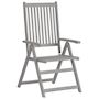 Voir la diapositive 3 : VIDAXL Chaises inclinables de jardin lot de 2 et coussins Bois acacia