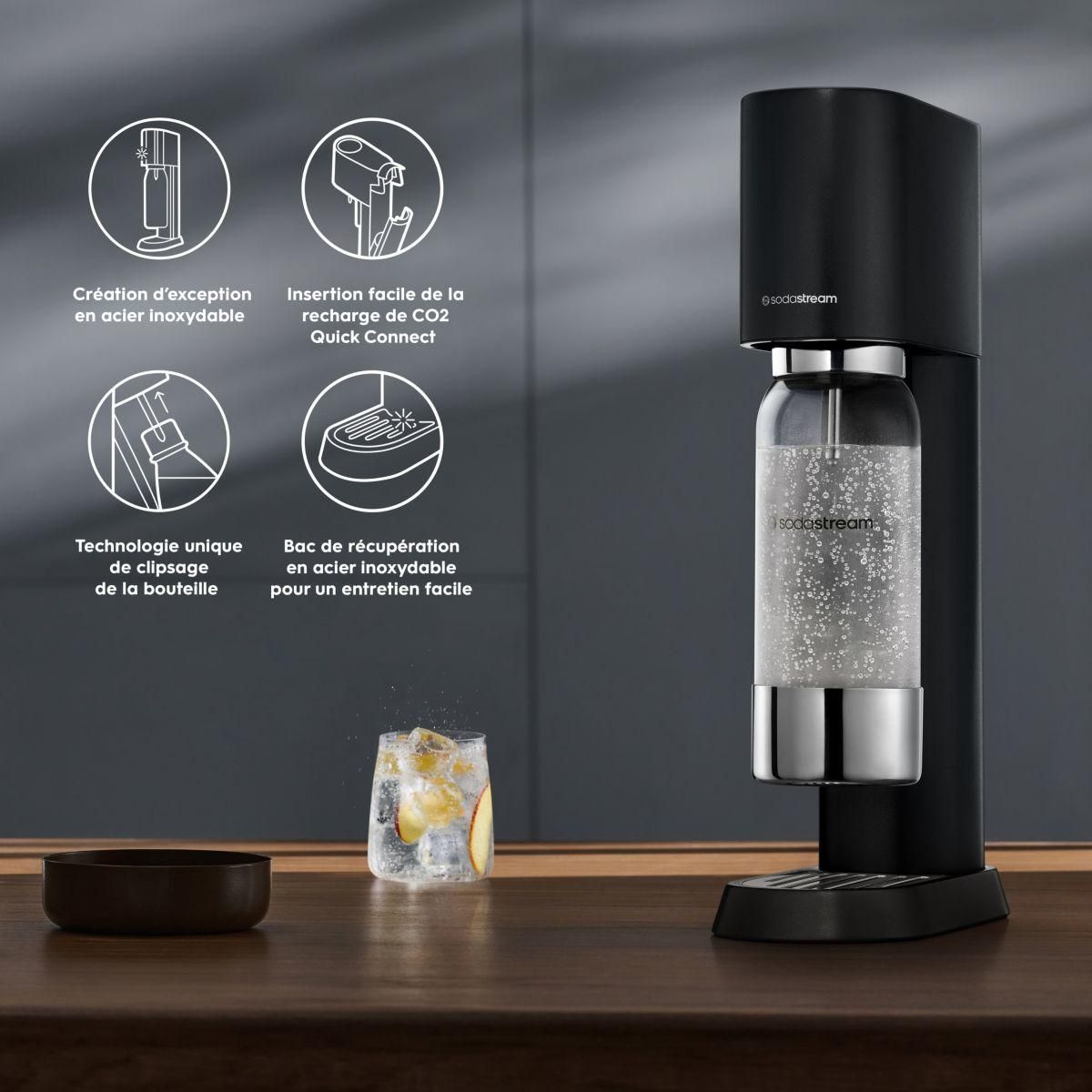 SODASTREAM Machine à soda ENSO noire
