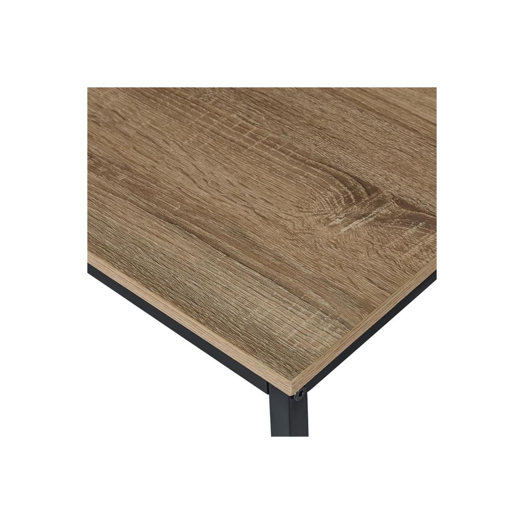 Voir la diapositive 5 : The Home Deco Factory Bureau design  loka  110cm marron & noir