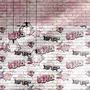 Noordwand Noordwand Papier peint Urban Friends & Coffee Bricks Rose et blanc