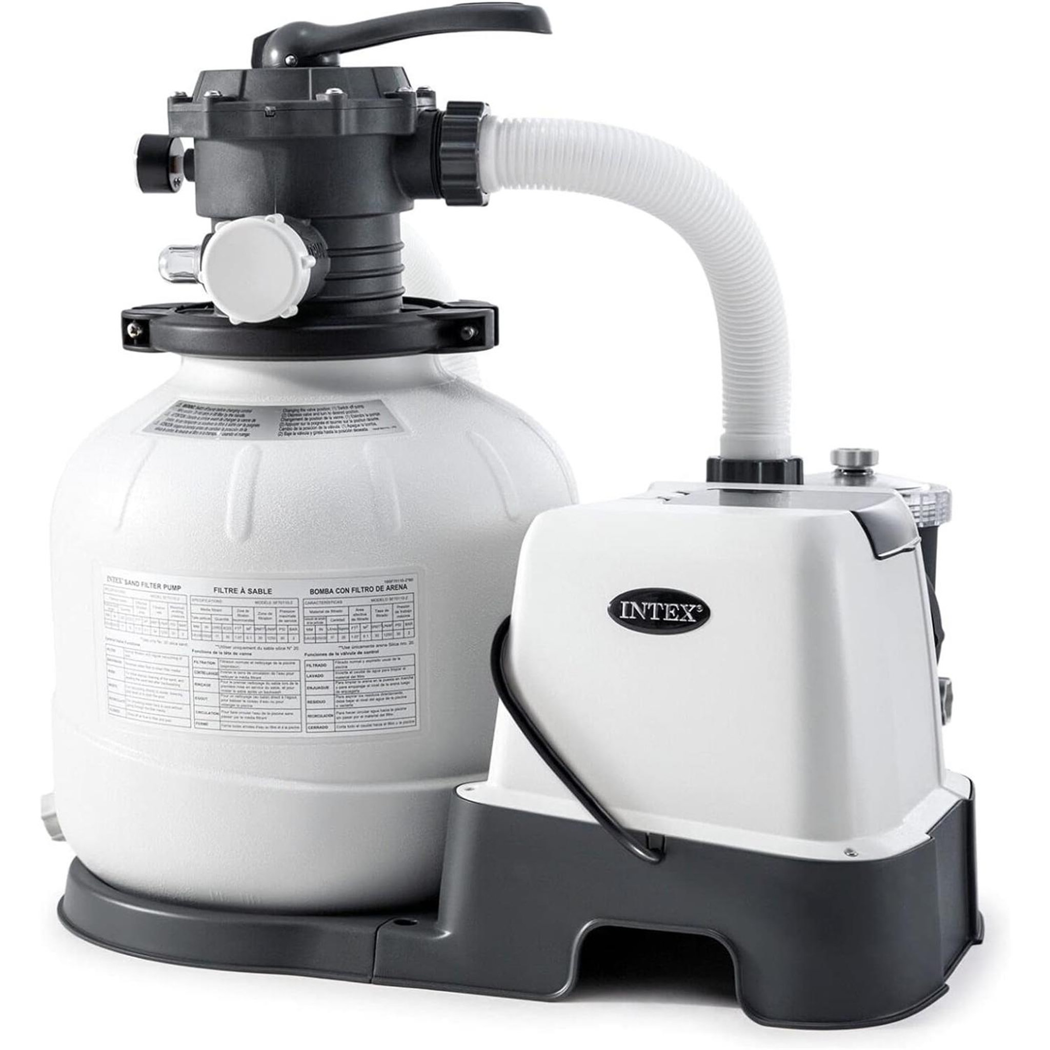 Voir la diapositive 4 : INTEX Combo filtre à sable 6m³/h + sterilisateur au sel qx2100