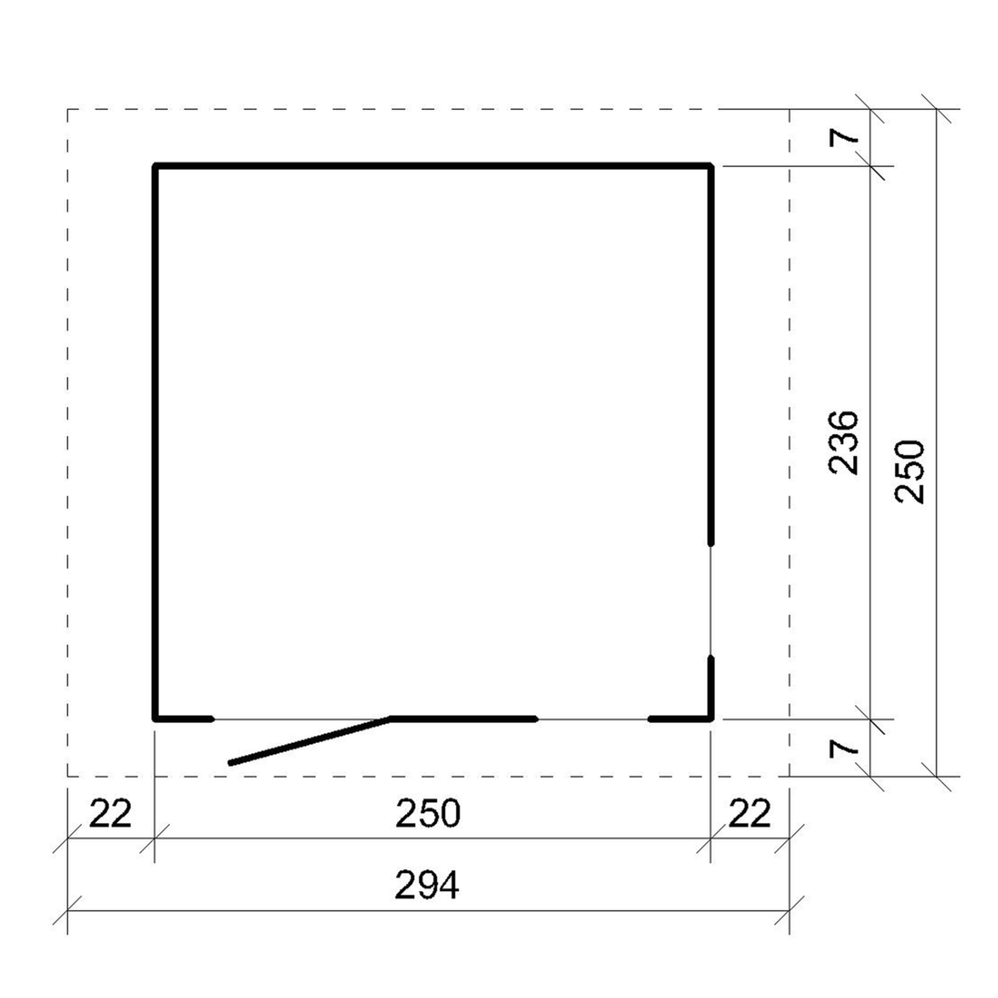 Voir la diapositive 5 : TIMBELA Abri de Jardin Qualité Premium 5,9m² H252x250x294 cm - Avec un sol et des bardeaux bitumineux M913