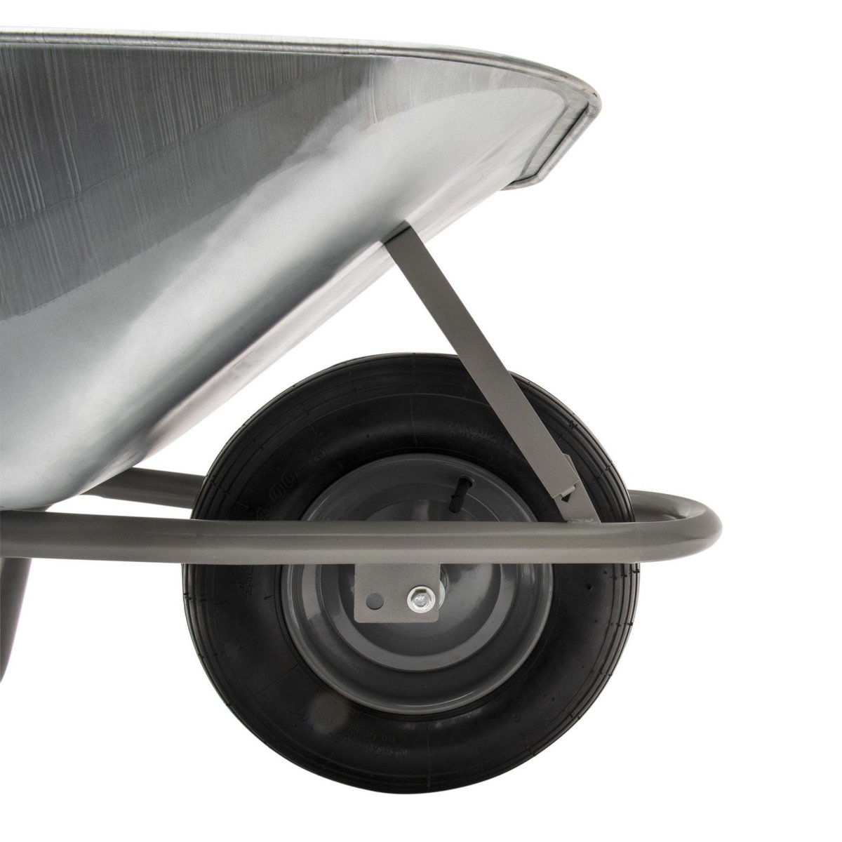 WERKAPRO Brouette roue gonflée cuve 100 L