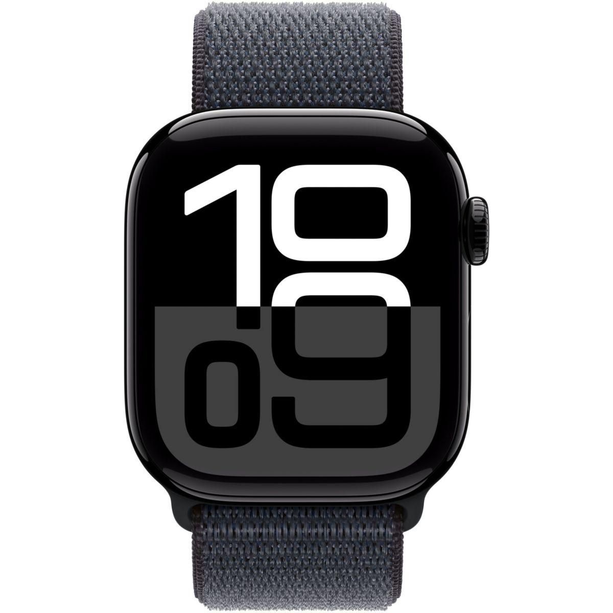 APPLE Montre connectée Serie 10 42mm Alu/Noir Loop Cellular