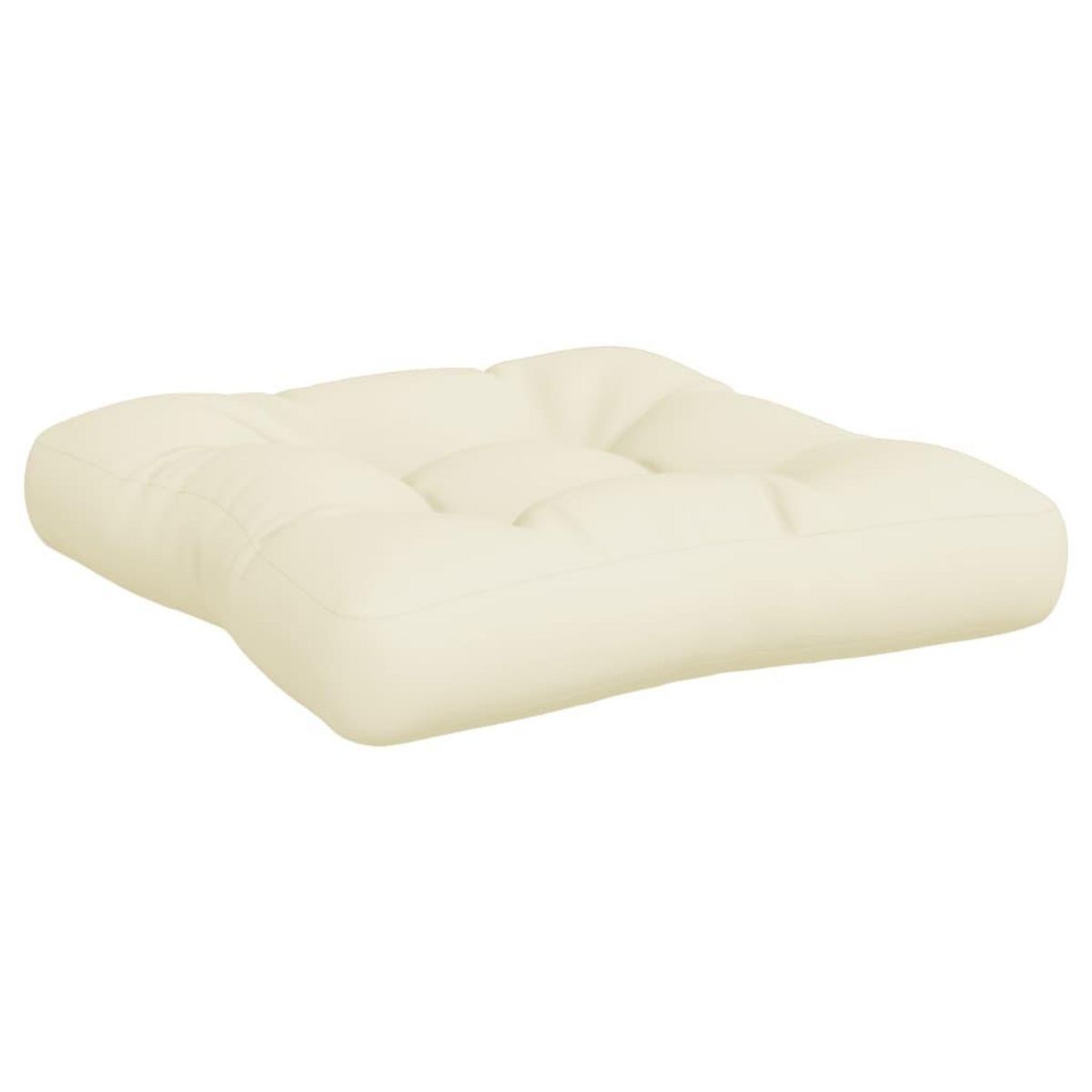 VIDAXL Coussins de palette lot de 3 creme tissu