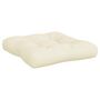 Voir la diapositive 5 : VIDAXL Coussins de palette lot de 3 creme tissu