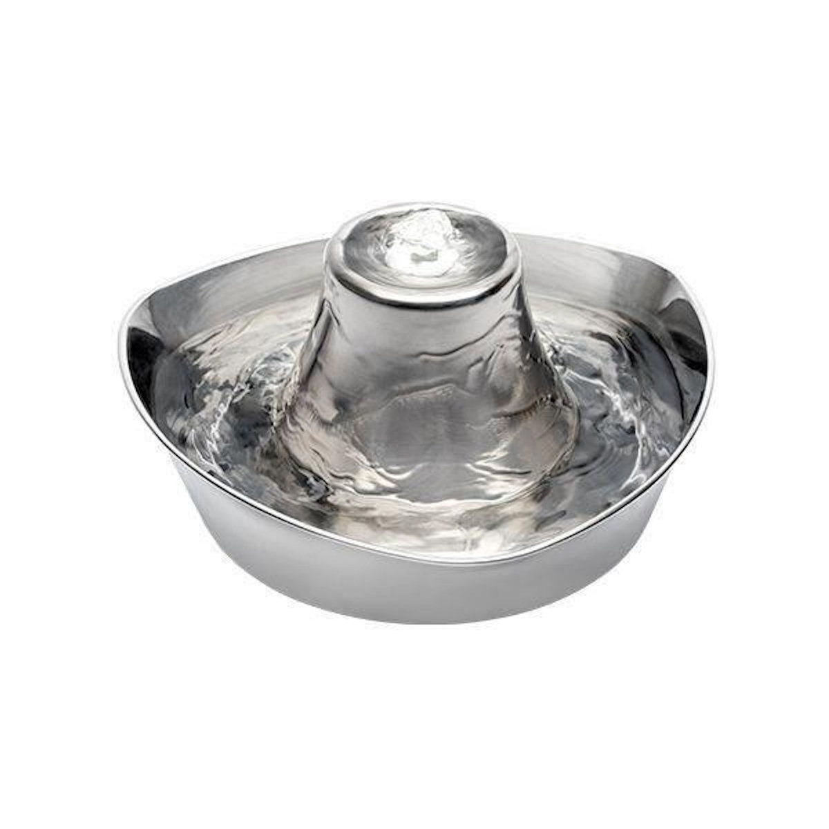 PETSAFE Fontaine pour Animaux - PETSAFE - SEASIDE - Inoxydable - 1,8 L - Silencieuse - Eau filtrée