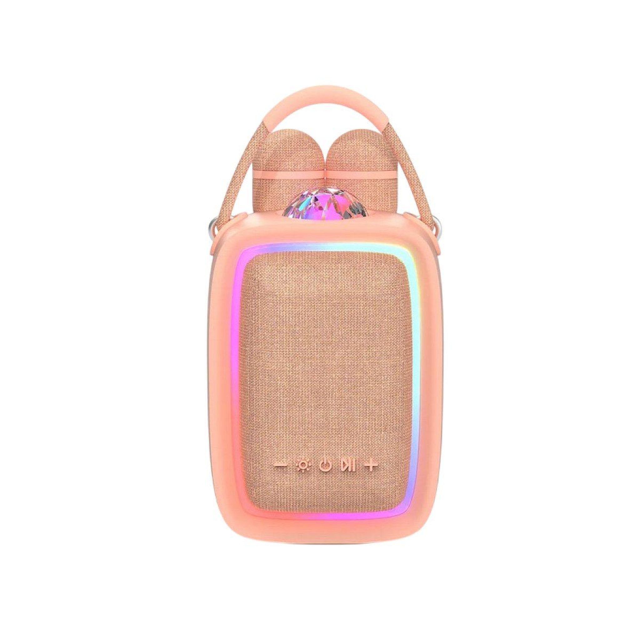 Voir la diapositive 2 : Mob Enceinte et karaoke lumineuse singy party - rose