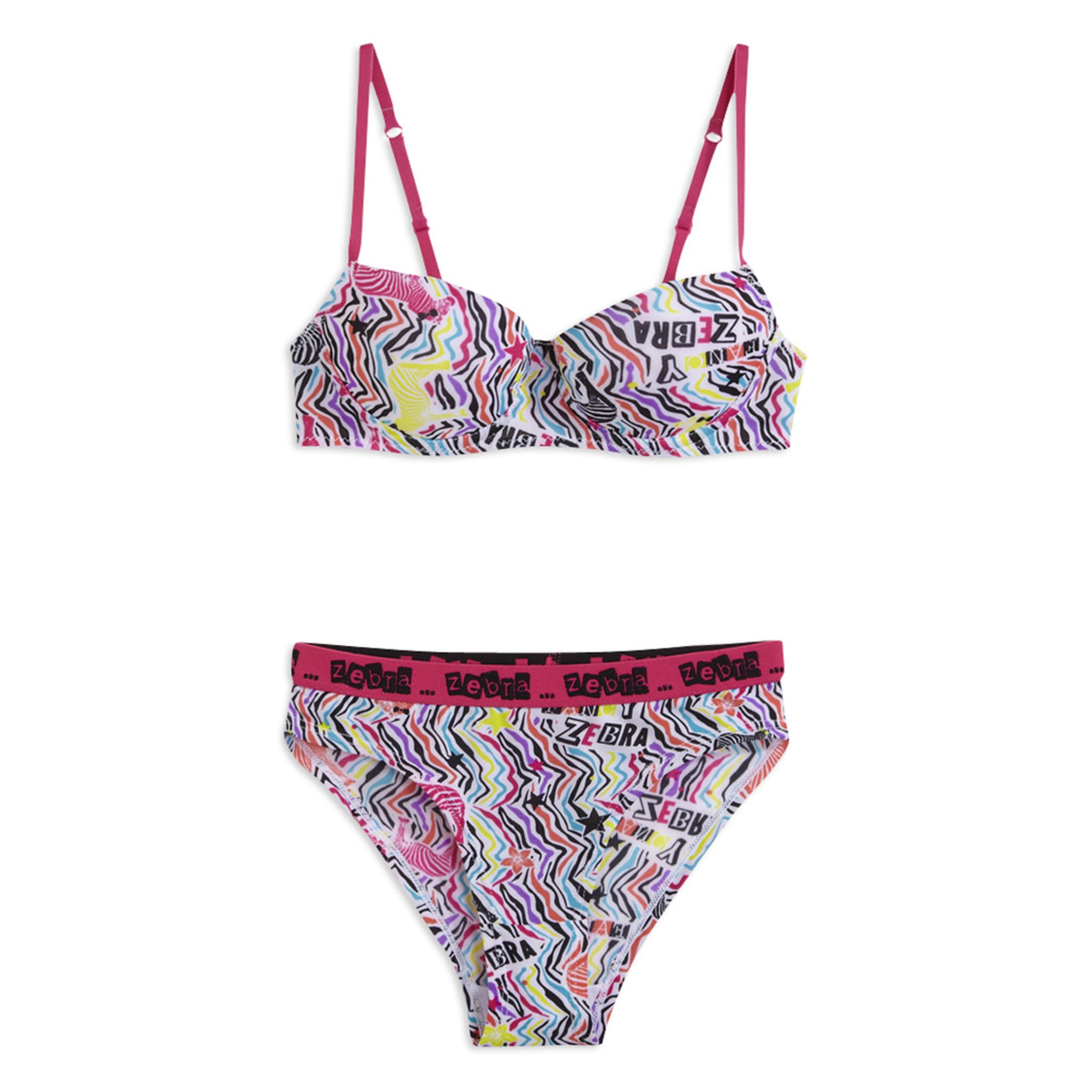 Ensemble Soutien-gorge Et Culotte PINK - Taille 32B - Couleur Rose - Soie Imitation