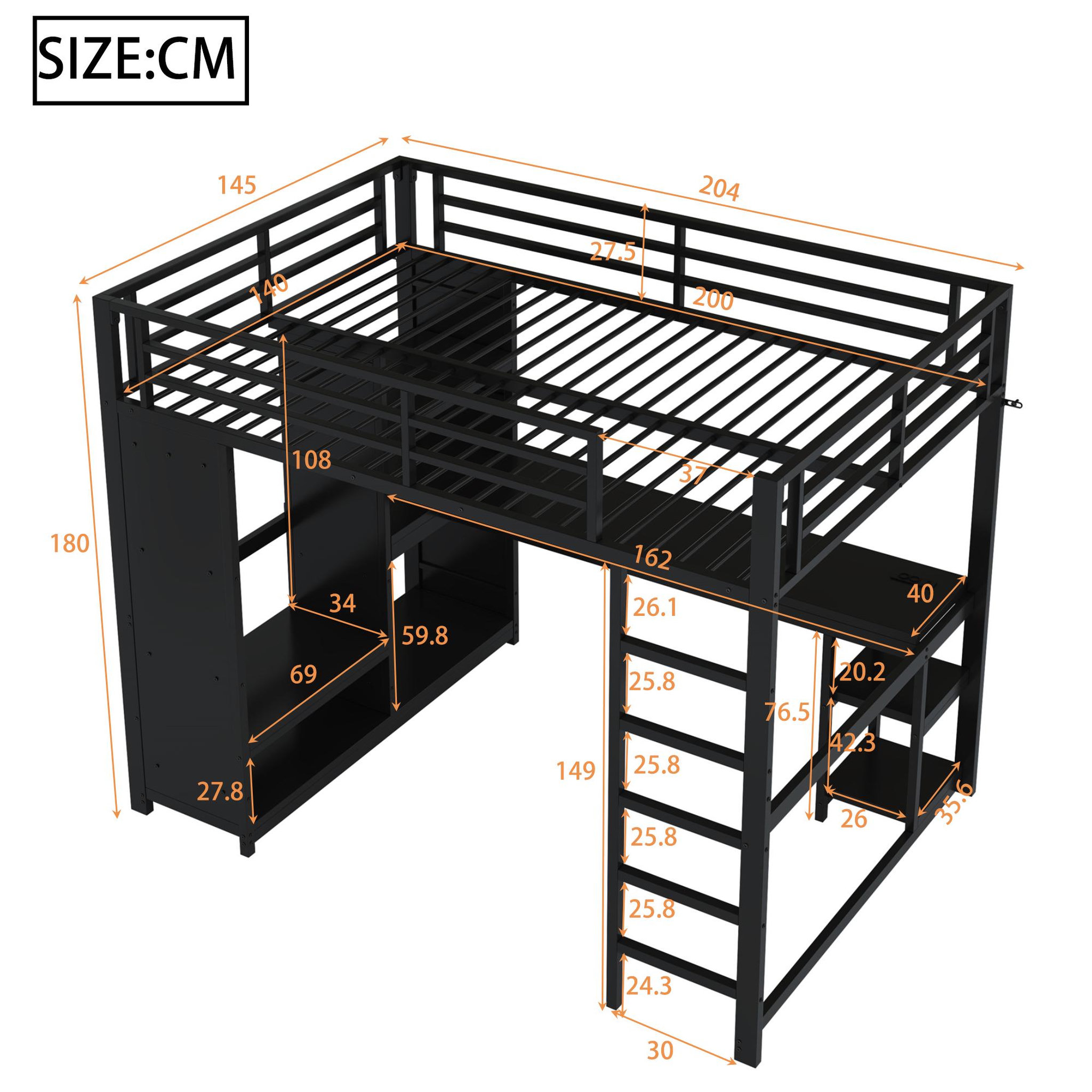 Voir la diapositive 3 : MERAX Lit mezzanine
