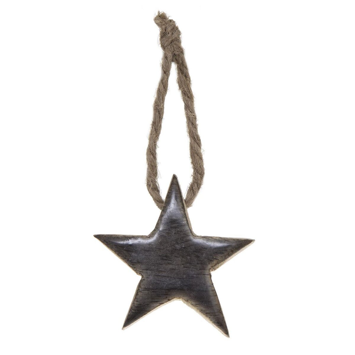 FEERIC LIGHT & CHRISTMAS Décoration de Noël à suspendre en bois étoile Terre sauvage