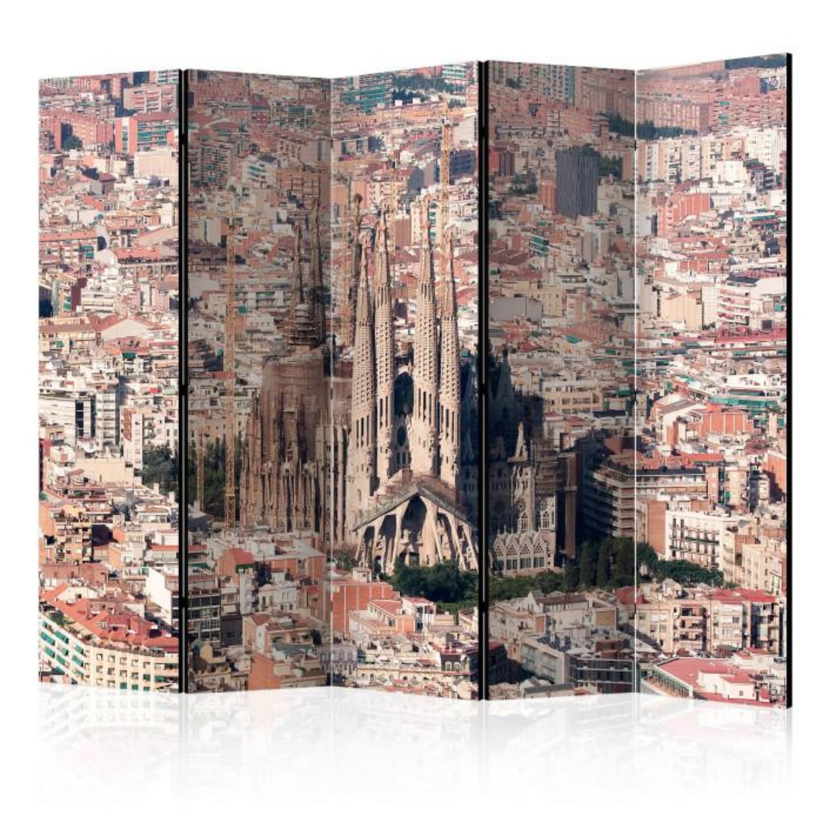 Paris Prix Paravent 5 Volets  Heart of Barcelona  172x225cm